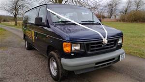 Ford Econoline Chateau Wedding car. Click for more information.