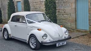 VW Beetle Karmann Wedding car. Click for more information.