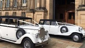 Beauford & Regent Vintage Pair Wedding car. Click for more information.