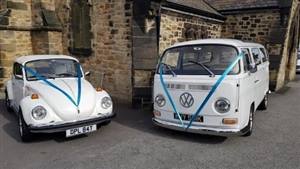 VW Campervan & Beetle VW Pair Wedding car. Click for more information.