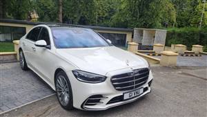 Mercedes S Class Wedding car. Click for more information.