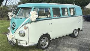 Volkswagen T2 Campervan (Vintage Rose) Wedding car. Click for more information.