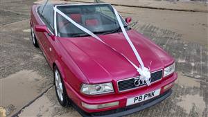 Audi Cabriolet Wedding car. Click for more information.