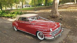 Chrysler 1946 New Yorker Convertible Wedding car. Click for more information.