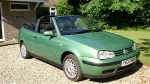 Volkswagen Golf Cabriolet Wedding car. Click for more information.