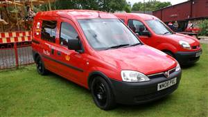 Royal Mail Vauxhall Combo Post Van Wedding car. Click for more information.