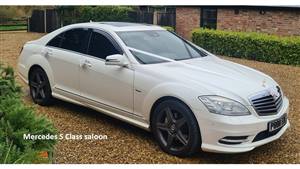 Mercedes S Class Wedding car. Click for more information.