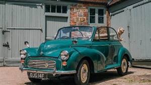 Morris Minor Wedding car. Click for more information.