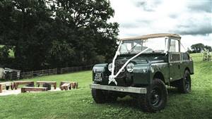 Land Rover Series 1 Wedding car. Click for more information.