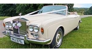 Rolls Royce Corniche Convertible Wedding car. Click for more information.